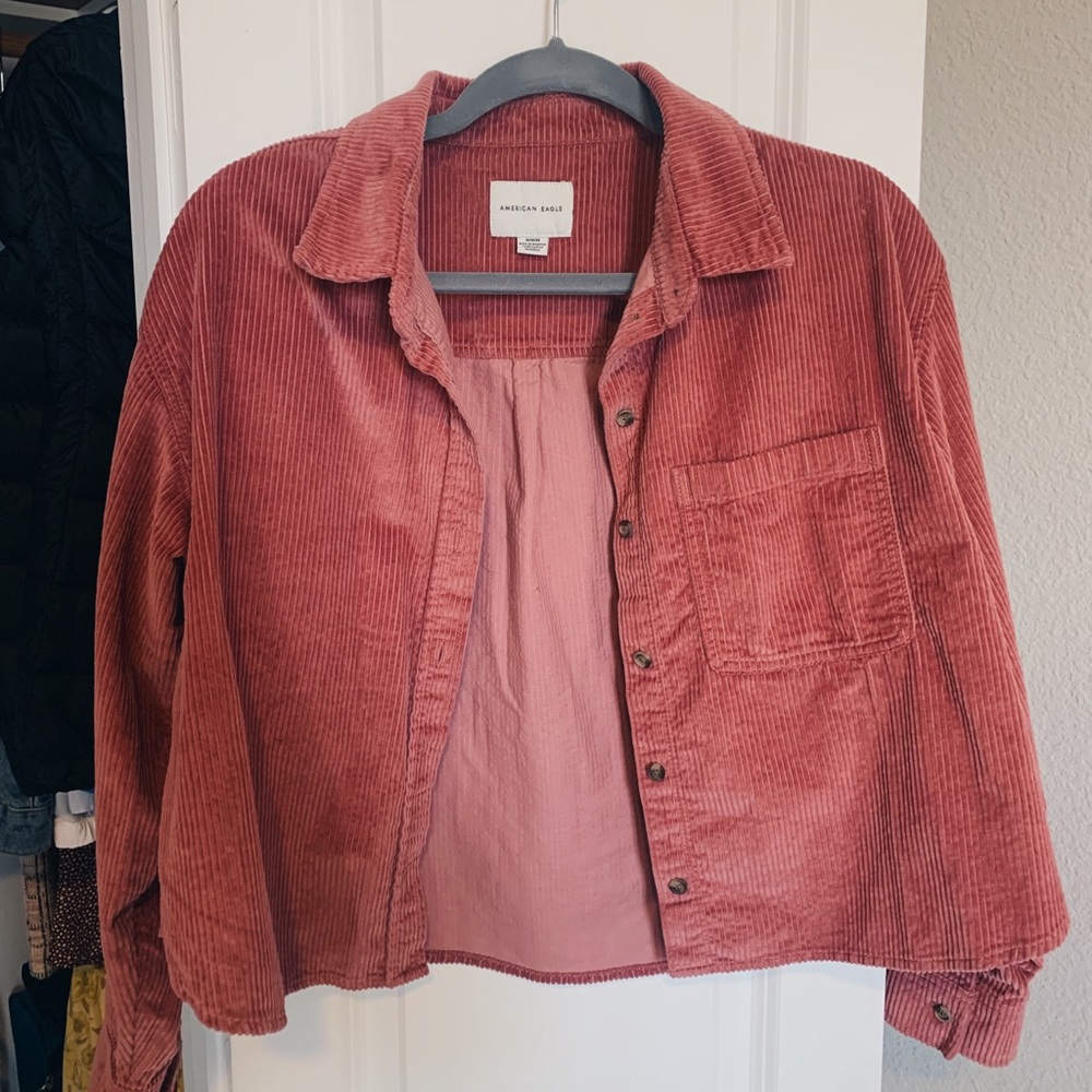 American Eagle Corduroy Cropped Jacket